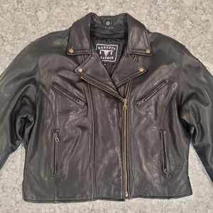 Biker Heavy-weight Classic Black Riding Leather